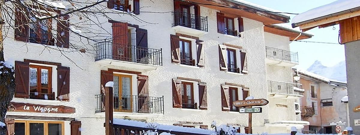 Exterieur Chalet la Vigogne paysage neige